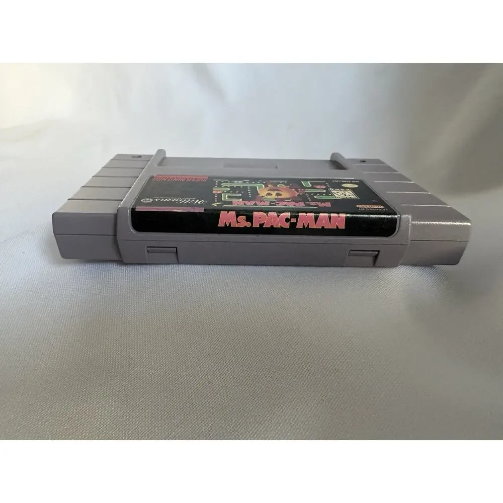 Ms. Pac-Man (Super Nintendo Entertainment System, 1996) SNES Cartridge